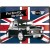 Placa metalica - Mini Cooper - Perfectly British - 30x40 cm